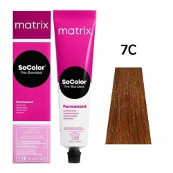 Matrix farba socolor 7C średni blond miedziany