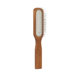 Gorgol szczotka drewniana z metalową szpilką bez kulki podłużna